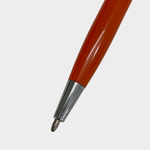 Metallic Glossy Orange Ball Pen – Mobile Touch Tip | Twist Mechanism | Smooth Blue Ink | Premium Executive Design