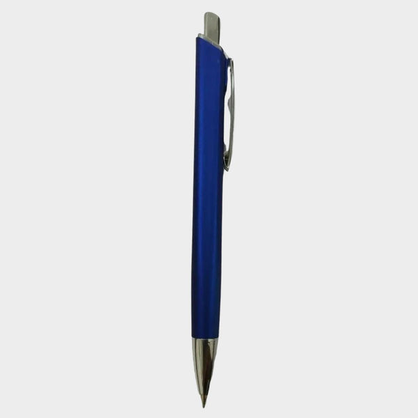 Blue and Silver Click Pen – Jotter Refill | Smooth & Stylish Black Ink Ball Pen | No Customization