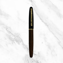 Wooden Color Body With Black Color Cap Openable Mechanism Ball Pen - Jumbo Jotter Refill Blue Ink