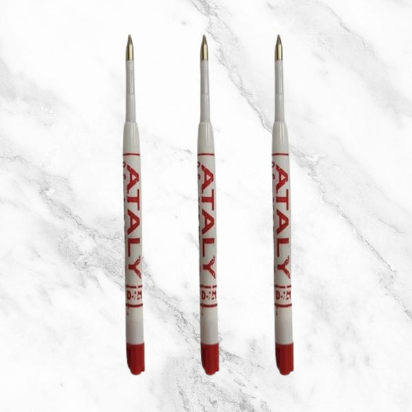 Plastic Jotter Refills – Set of 3 | Smooth Red Ink Writing Performance