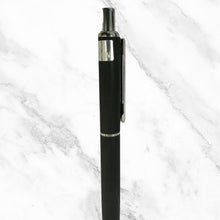 Black Metal Ball Pen with Silver Clip – Sleek Design | Smooth Blue Ink Jotter Refill