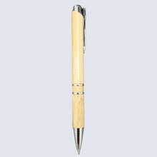 Set of 5 Wooden Colour Body with Silver Clip Click Mechanism Ball Pen – Smooth Blue Ink Writing Set