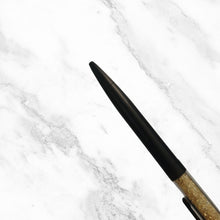 Set of 3 Matte Black Ball Pens – Gold Crystal Top, Black Clip | Blue Ink | Twist Mechanism | Premium Gift Set