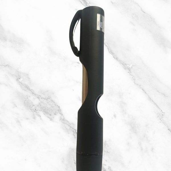 Set of 2 Matte Black Body Ball Pens with Black Clip | Slider Click Mechanism