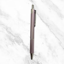 Metallic Glossy Purple Colour Ball Pen with Silver Clip | Click Mechanism | Smooth Blue Ink | Premium Valentine Gift Pen