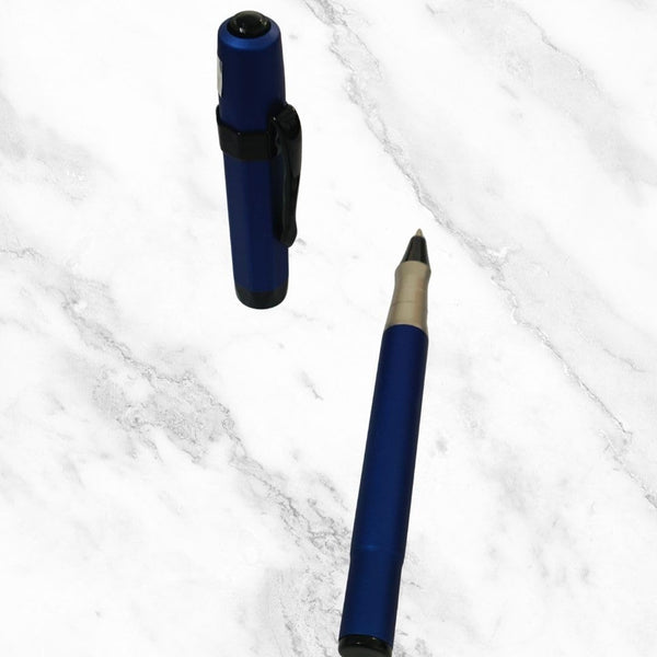 Set of 2 Valentine Special Magnetic Cap Ball Pens – Matte Red & Matte Blue | Hexagon Clip | Openable Mechanism | Blue Ink | Premium Gift Pens