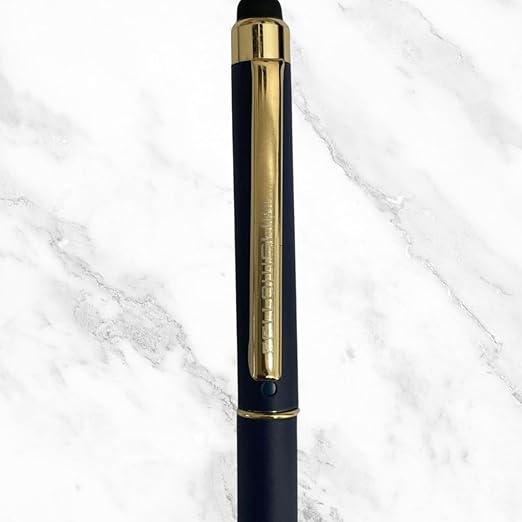 Fellowship Matte Blue 2-in-1 Pen | Dual Ink (Blue & Red) | Gold Clip