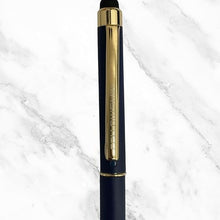 Fellowship Matte Blue 2-in-1 Pen | Dual Ink (Blue & Red) | Gold Clip