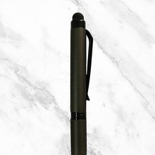 Matt Gray Mini Ball Pen – Black Clip | Mobile Touch Compatible | Twist Mechanism | Blue Ink | Compact & Professional Design