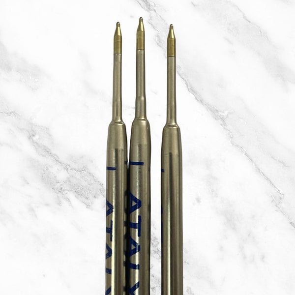 Set of 2 Metal Jotter Refills 0.7mm Blue Ink