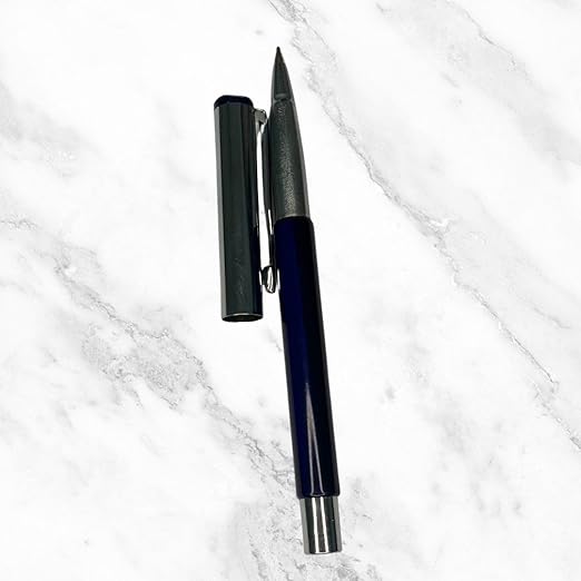 Blue Body Ball Pen with Silver Cap – Openable Mechanism | Smooth Writing with Plastic Jotter Blue Ink