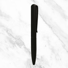 Matt Black Mini Ball Pen – Sleek Twist Mechanism with Elegant Black Clip | Compact Premium Design & Smooth Blue Ink