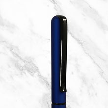 Matt Blue Body with Black Clip Twist Mechanism Mini Ball Pen – Smooth Blue Ink | Compact, Stylish & Premium Finish