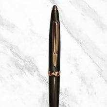 Metallic Glossy Gunmetal Twist Ball Pen – Gold Clip | Blue Ink | Premium Executive Design