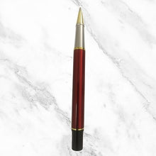 Metallic Red Ball Pen with Gold Clip – Openable Mechanism | Smooth Writing Blue Ink