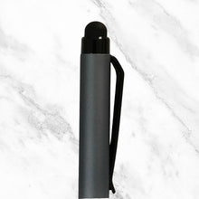 Matt Gunmetal Mini Ball Pen – Black Clip | Mobile Touch | Twist Mechanism | Smooth Blue Ink Writing