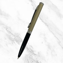 Matt Black & Gray Dual Color Mini Ball Pen – Elegant Silver Clip | Premium Twist Mechanism | Smooth Blue Ink Writing