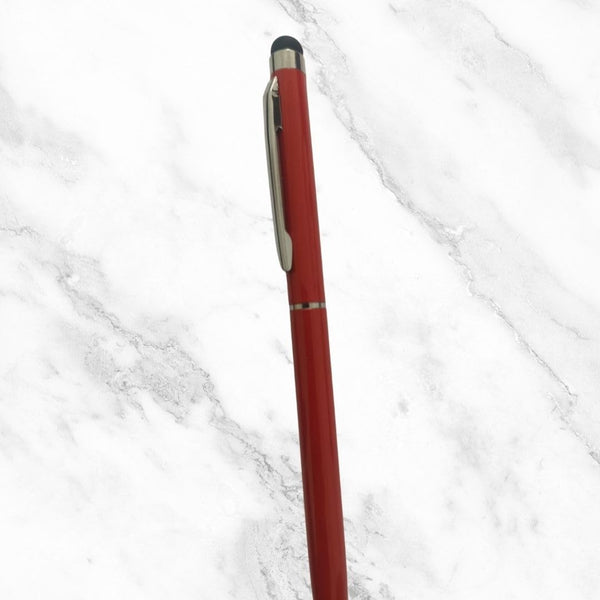 Set of 5 Orange Colour Body Ball Pens with Silver Clip | Twist Mechanism | 0.6mm Screw Type Refill | Smooth Blue Ink Writing | Men & Women Special | Premium Quality | Budget Friendly