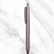 Metallic Glossy Purple Colour Ball Pen with Silver Clip | Click Mechanism | Smooth Blue Ink | Premium Valentine Gift Pen