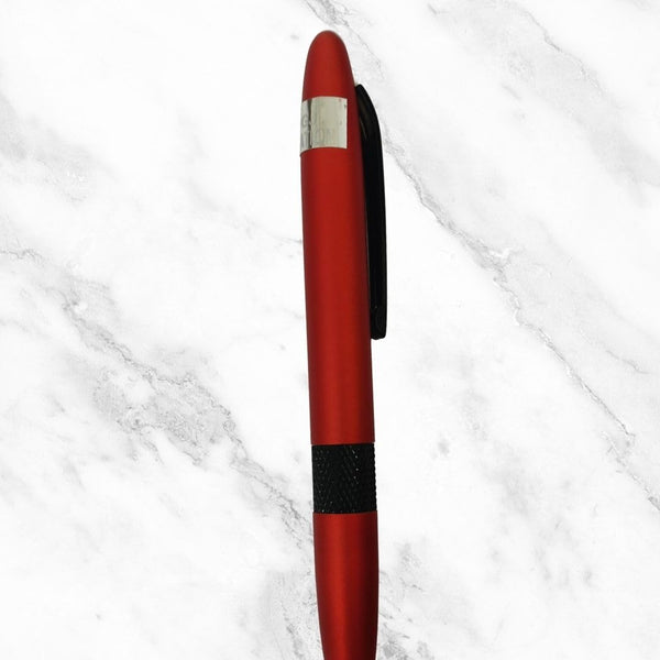 Matte Red Twist Ball Pen with Black Clip – Blue Ink | Premium Valentine Gift Pen