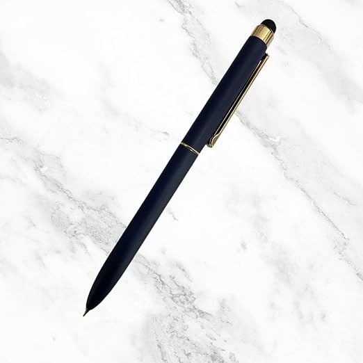 Fellowship Matte Blue 2-in-1 Pen | Dual Ink (Blue & Red) | Gold Clip