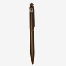 Metallic Glossy Brown Diamond Top Ball Pen – Premium Twist Pen for Men & Women | 0.6mm Screw Type Blue Refill