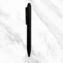 Matt Black Body with Glossy Black Clip Mini Ball Pen – Mobile Touch Twist Mechanism | Premium Smooth Blue Ink