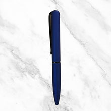 Matt Blue Body with Black Clip Twist Mechanism Mini Ball Pen – Smooth Blue Ink | Compact, Stylish & Premium Finish