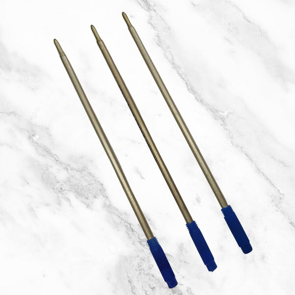 Set of 6 Premium 1mm Cross-Compatible Ball Pen Refills – Smooth Blue Ink