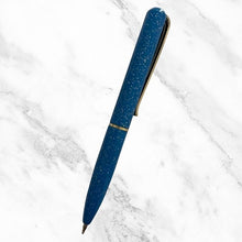 Metallic Glossy Designer Blue Mini Ball Pen with Gold Clip – Elegant Twist Mechanism & Premium Blue Ink