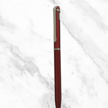 Matt Maroon Ball Pen with Silver Clip – Twist Mechanism | Blue Ink | Premium Matte Finish