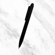 Matt Black Body with Glossy Black Clip Mini Ball Pen – Mobile Touch Twist Mechanism | Premium Smooth Blue Ink