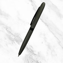 Matt Gunmetal Mini Ball Pen – Black Clip | Twist Mechanism | Blue Ink | Sleek & Portable Writing Tool