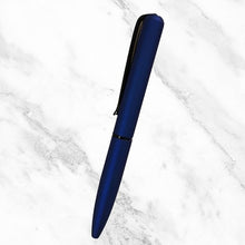 Matt Blue Body with Black Clip Twist Mechanism Mini Ball Pen – Smooth Blue Ink | Compact, Stylish & Premium Finish