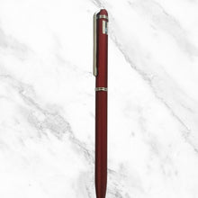 Matt Maroon Ball Pen with Silver Clip – Twist Mechanism | Blue Ink | Premium Matte Finish