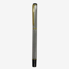 Metallic Glossy Silver Body Ball Pen with Gold Clip | Openable Mechanism | Blue Ink