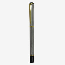 Metallic Glossy Silver Body Ball Pen with Gold Clip | Openable Mechanism | Blue Ink