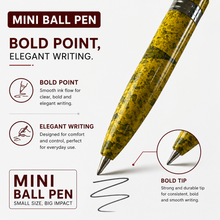Ballpen Bazaar Stylus Metallic Glossy Designer Yellow Ball Pen with Silver Clip Twist Mechanism Mini Pen Blue Ink with 1 Extra Refill