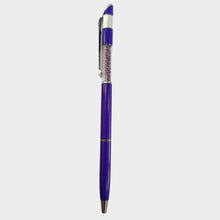 Glossy Blue Diamond Pen – Shimmering Design | Smooth Writing with Mini VT Refill Blue Ink