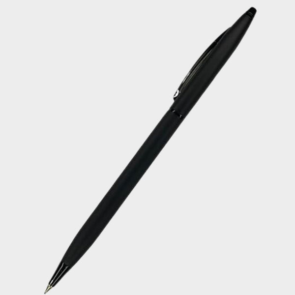 Matte Black Ball Pen – Sleek Twist Mechanism | Smooth Blue Ink | Premium Finish for Office, School & Gifting