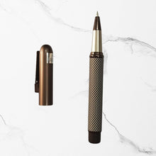 Matt Coffee Designer Ball Pen – White Design | Magnetic Cap | Premium Valentine Gift