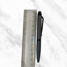 Matt Gunmetal Mini Ball Pen – Black Clip | Mobile Touch | Twist Mechanism | Smooth Blue Ink Writing
