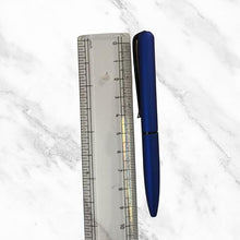 Matt Blue Body with Black Clip Twist Mechanism Mini Ball Pen – Smooth Blue Ink | Compact, Stylish & Premium Finish