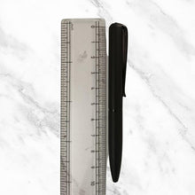 Matt Black Mini Ball Pen – Sleek Twist Mechanism with Elegant Black Clip | Compact Premium Design & Smooth Blue Ink