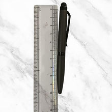 Matt Gray Mini Ball Pen – Black Clip | Mobile Touch Compatible | Twist Mechanism | Blue Ink | Compact & Professional Design