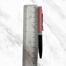 Matt Black and Pink Dual Color Mini Ball Pen – Silver Clip | Twist Mechanism | Smooth Blue Ink