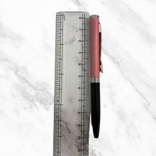 Matt Black and Pink Dual Color Mini Ball Pen – Silver Clip | Twist Mechanism | Smooth Blue Ink