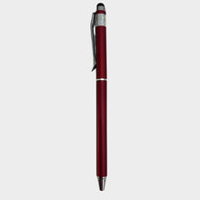 Combo of 3 Stylus Twist Ball Pens – Red, Grey & Red-Gold | Twist Mechanism | 0.6mm Blue Ink | Touchscreen Compatible