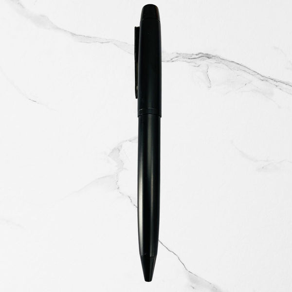 Matt Black Colour Body with Glossy Black Clip – Premium Twist Mechanism Ball...