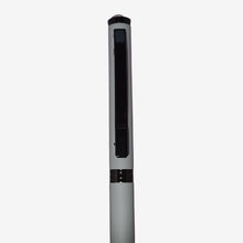 Matt Gray Body Ball Pen with Black Clip & White Diamond Top | Mini-VT Refill | Smooth Blue Ink | Twist Mechanism | Premium Gift Pen for Men & Women